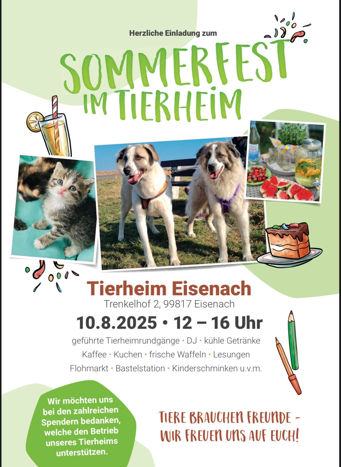 Sommerfest am 10. August 2025